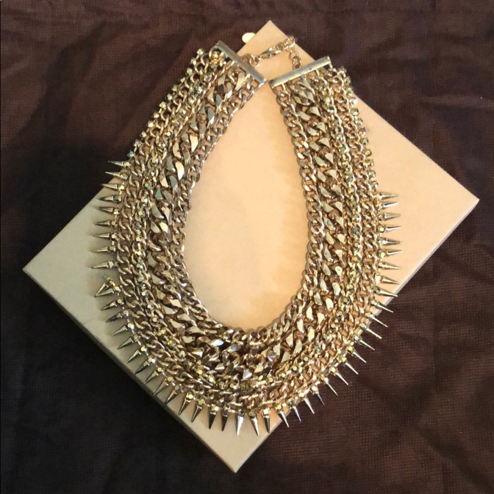 Zara Gold Statement Necklace